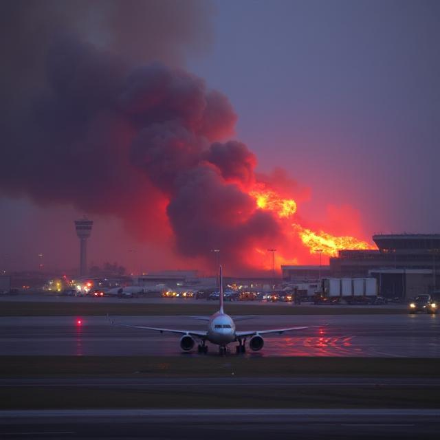 விமான நிலையத்தில் தீ விபத்து டாக்கா விமான சேவை பாதிப்பு